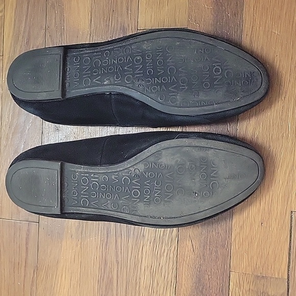 Vionic Black Suede Embroidered Slip On Smoking Loafer-Size 8.5 - Picture 9 of 13